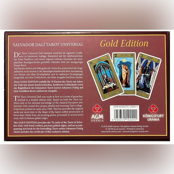 RARE DECK GOLD Salvador Dali Tarot Spiritual Angelic Messages Oracle Cards 🔮 - Picture 13 of 13